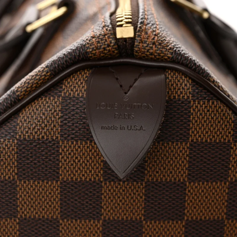 LOUIS VUITTON SPEEDY 30 DAMIER EBENE CANVAS GOLD HARDWARE - Image 2