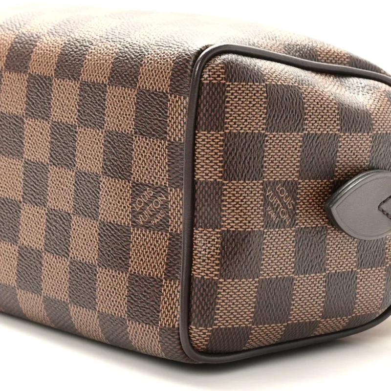 LOUIS VUITTON SPEEDY BANDOULIERE 20 DAMIER EBENE CANVAS BRASS HARDWARE - Image 5