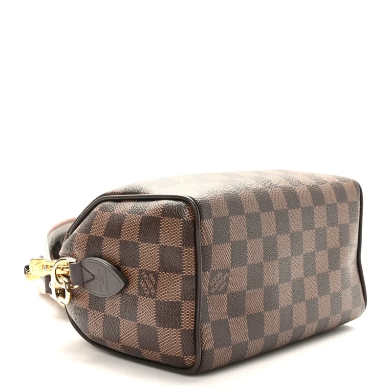 LOUIS VUITTON SPEEDY BANDOULIERE 20 DAMIER EBENE CANVAS BRASS HARDWARE - Image 6