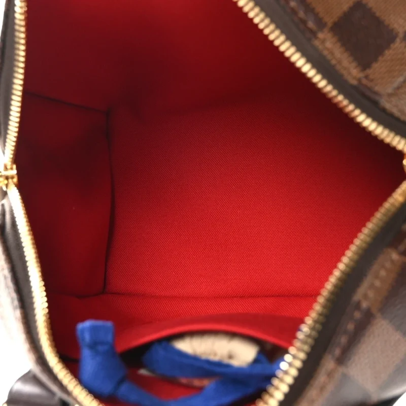 LOUIS VUITTON SPEEDY BANDOULIERE 20 DAMIER EBENE CANVAS BRASS HARDWARE - Image 7