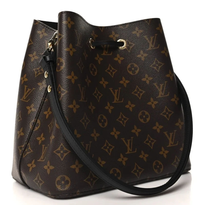 LOUIS VUITTON NEONOE MM BLACK MONOGRAM CANVAS - Image 3