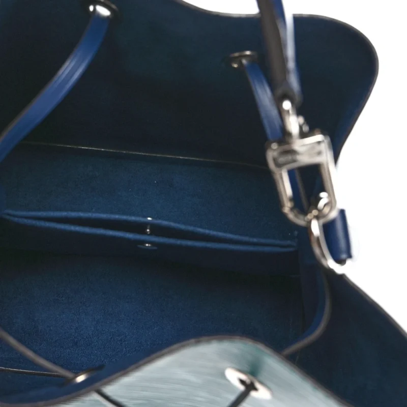 LOUIS VUITTON NEONOE BB EMERALD GREEN / INDIGO EPI LEATHER SILVER HARDWARE - Image 7