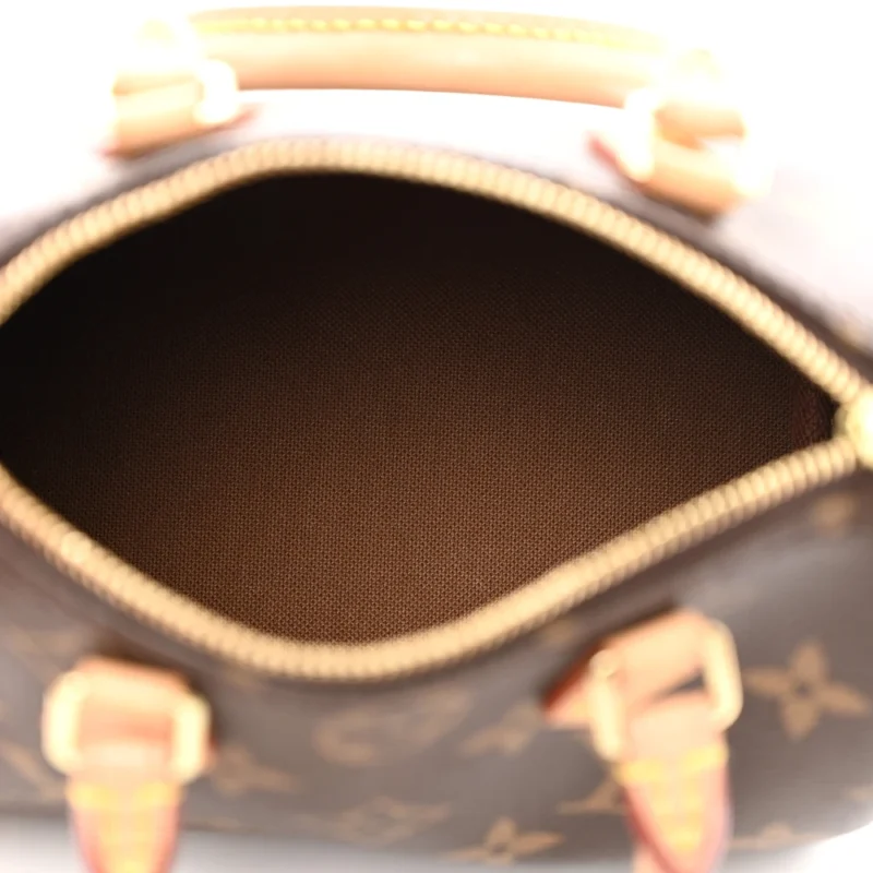 LOUIS VUITTON NANO SPEEDY BB MONOGRAM CANVAS GOLD HARDWARE - Image 7