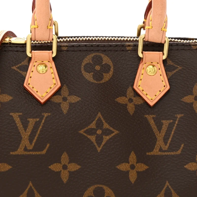 LOUIS VUITTON NANO SPEEDY BB MONOGRAM CANVAS GOLD HARDWARE - Image 8