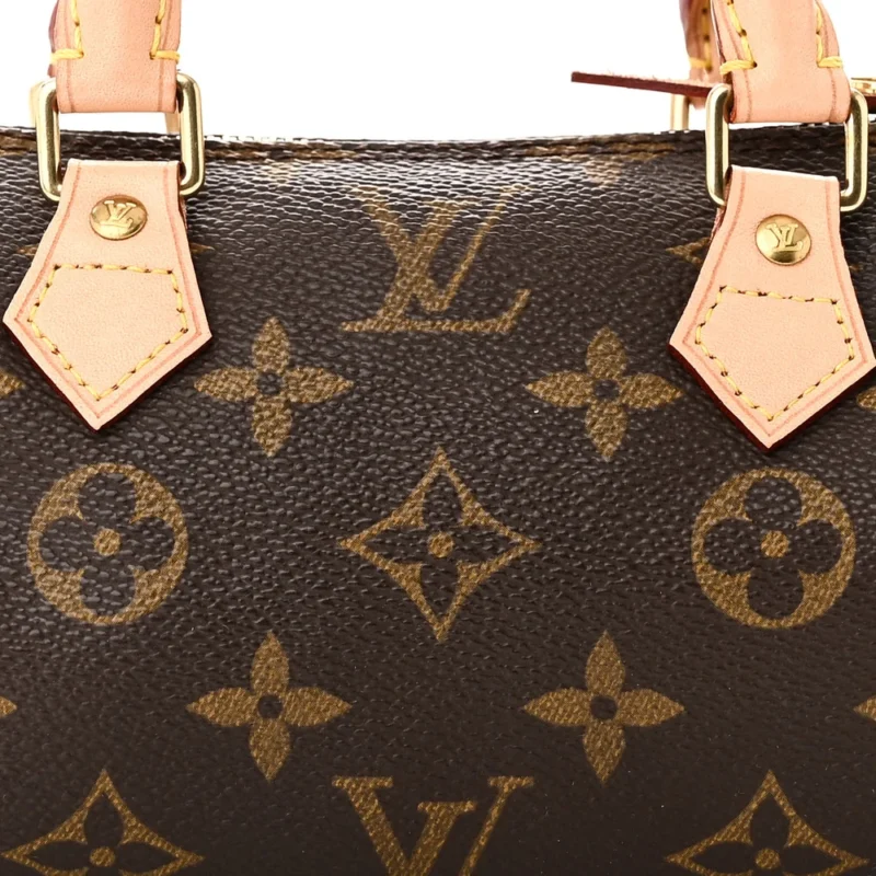 LOUIS VUITTON MINI SAC HL SPEEDY MONOGRAM CANVAS BRASS HARDWARE - Image 7