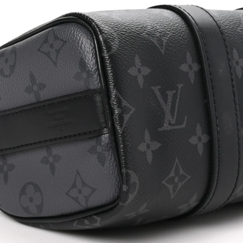 LOUIS VUITTON KEEPALL BANDOULIERE 25 REVERSE MONOGRAM ECLIPSE CANVAS SILVER HARDWARE - Image 5