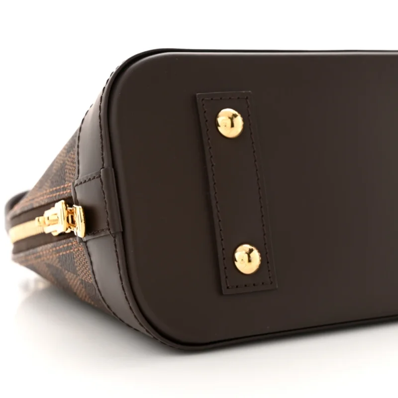 LOUIS VUITTON ALMA BB DAMIER EBENE CANVAS BRASS HARDWARE - Image 4