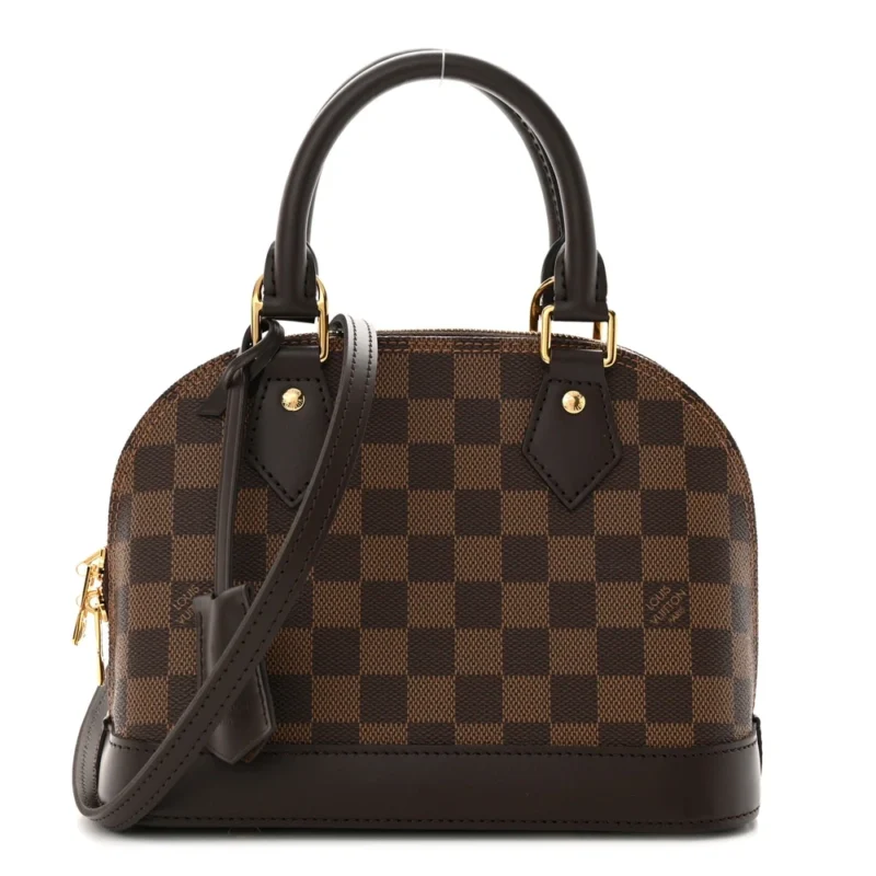 LOUIS VUITTON ALMA BB DAMIER EBENE CANVAS GOLD HARDWARE
