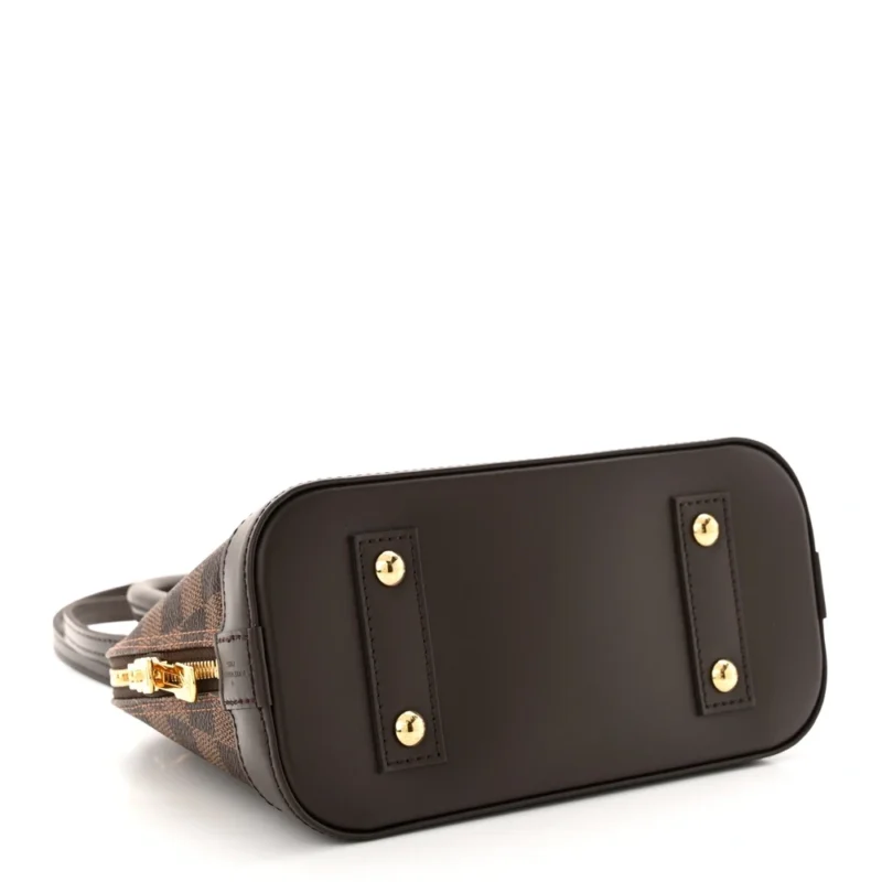 LOUIS VUITTON ALMA BB DAMIER EBENE CANVAS GOLD HARDWARE - Image 6