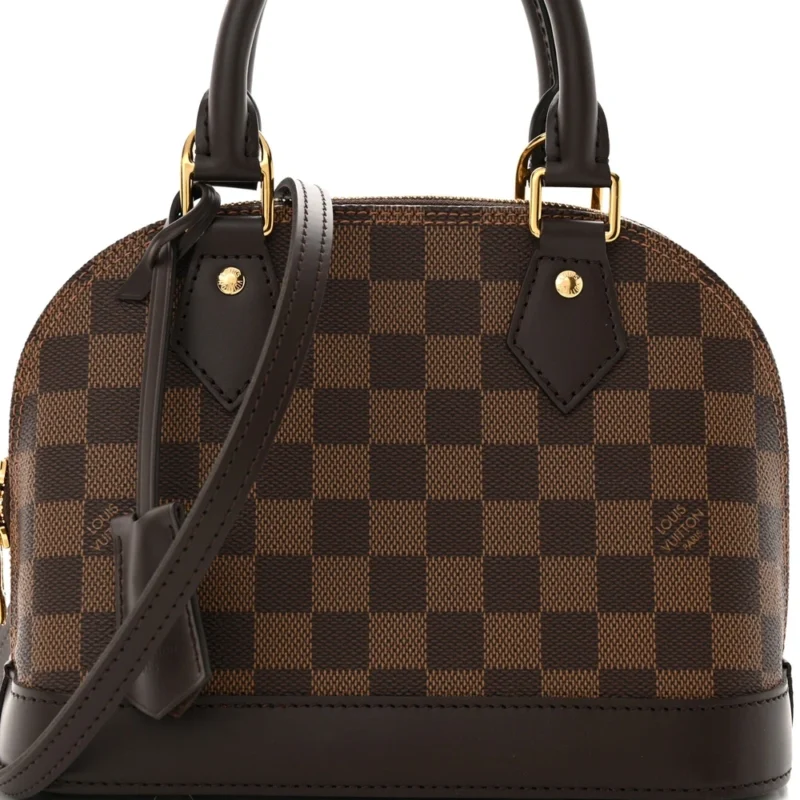 LOUIS VUITTON ALMA BB DAMIER EBENE CANVAS GOLD HARDWARE - Image 8