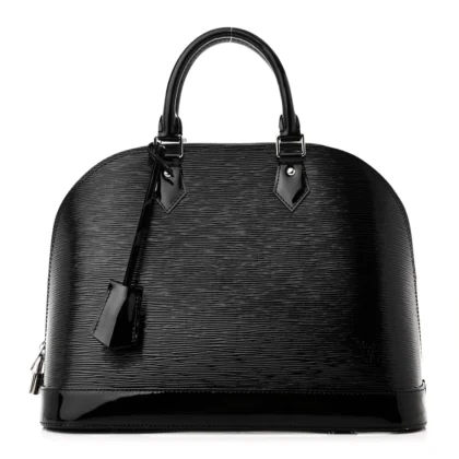 LOUIS VUITTON ALMA GM BLACK EPI LEATHER ELECTRIC SILVER HARDWARE