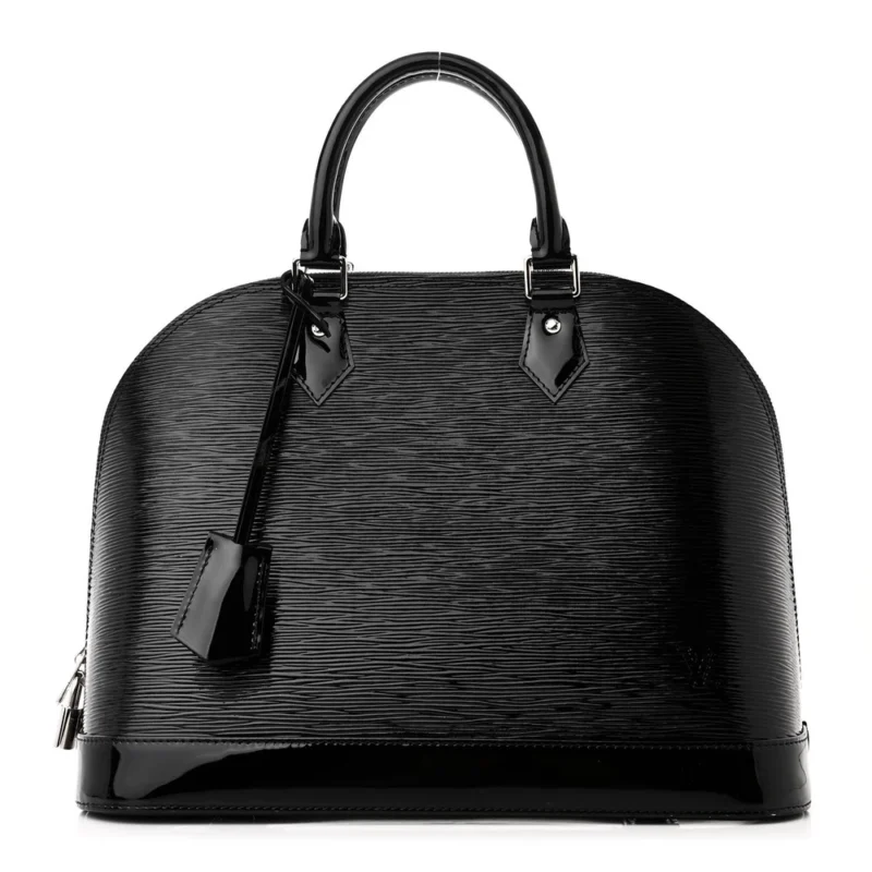 LOUIS VUITTON ALMA GM BLACK EPI LEATHER ELECTRIC SILVER HARDWARE