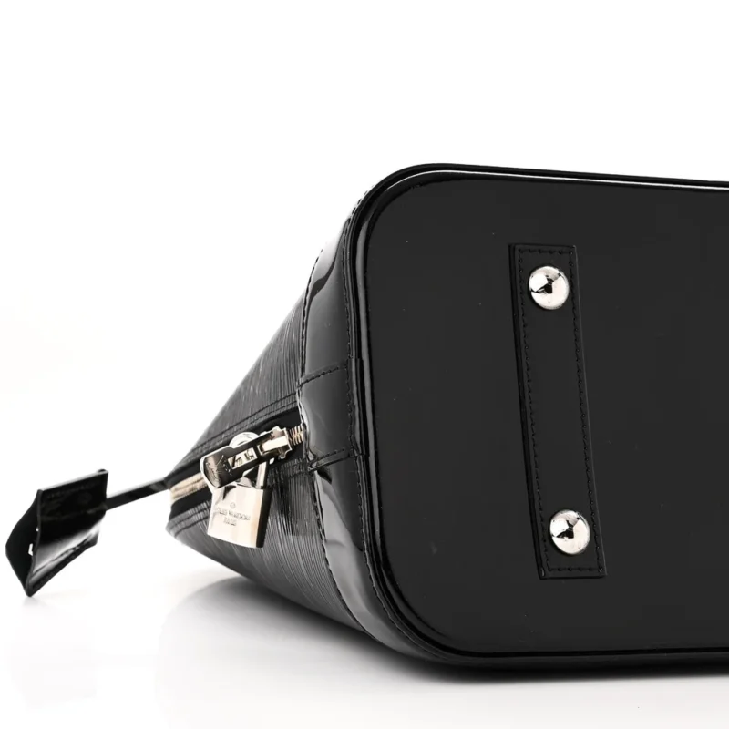 LOUIS VUITTON ALMA GM BLACK EPI LEATHER ELECTRIC SILVER HARDWARE - Image 4