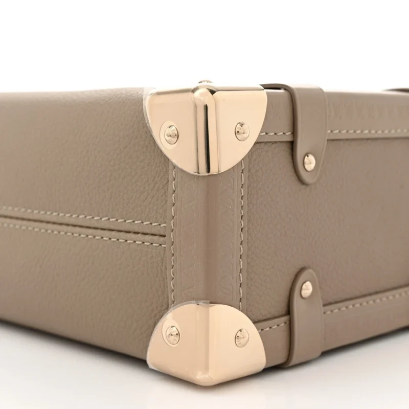 LOUIS VUITTON SIDE TRUNK MM TAUPE CALFSKIN LEATHER GOLD HARDWARE - Image 5