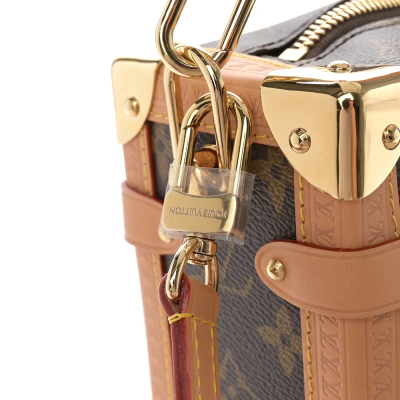 LOUIS VUITTON SIDE TRUNK MM MONOGRAM CANVAS GOLD HARDWARE - Image 9