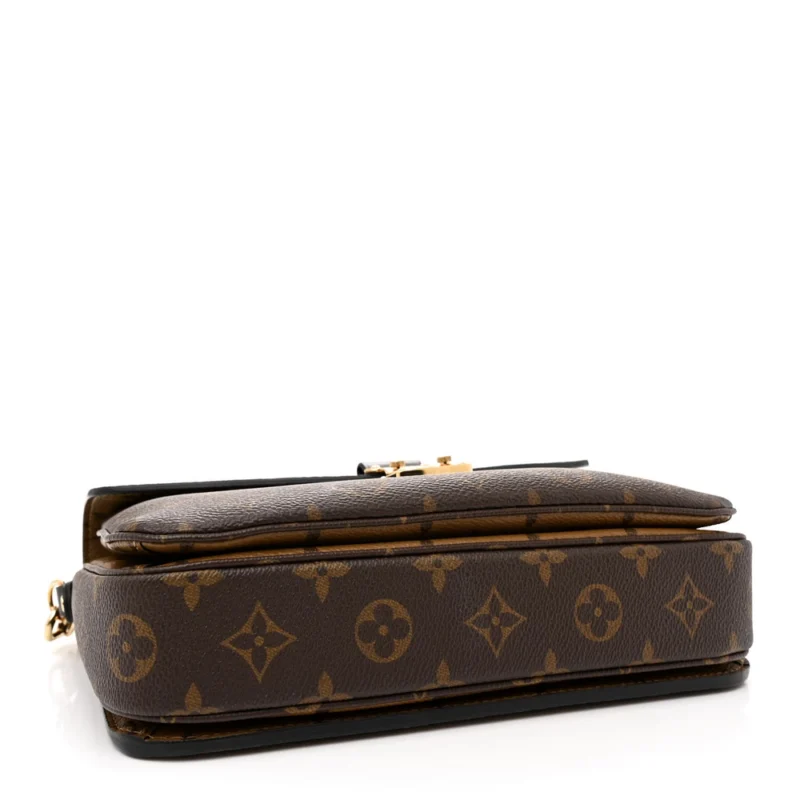 LOUIS VUITTON POCHETTE METIS PM REVERSE MONOGRAM CANVAS GOLD HARDWARE - Image 6