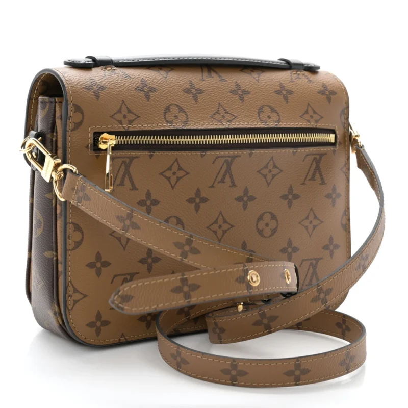 LOUIS VUITTON POCHETTE METIS PM REVERSE MONOGRAM CANVAS GOLD HARDWARE - Image 3