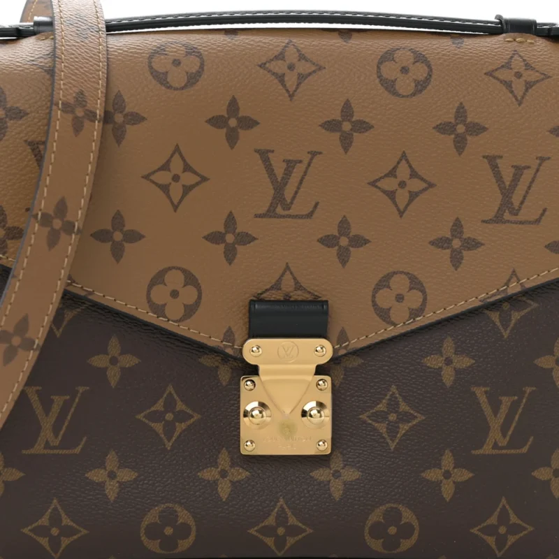 LOUIS VUITTON POCHETTE METIS PM REVERSE MONOGRAM CANVAS GOLD HARDWARE - Image 9