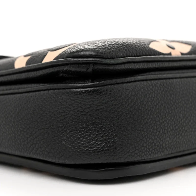 LOUIS VUITTON POCHETTE METIS PM BLACK/BEIGE GIANT MONOGRAM EMPREINTE LEATHER BRASS HARDWARE - Image 5