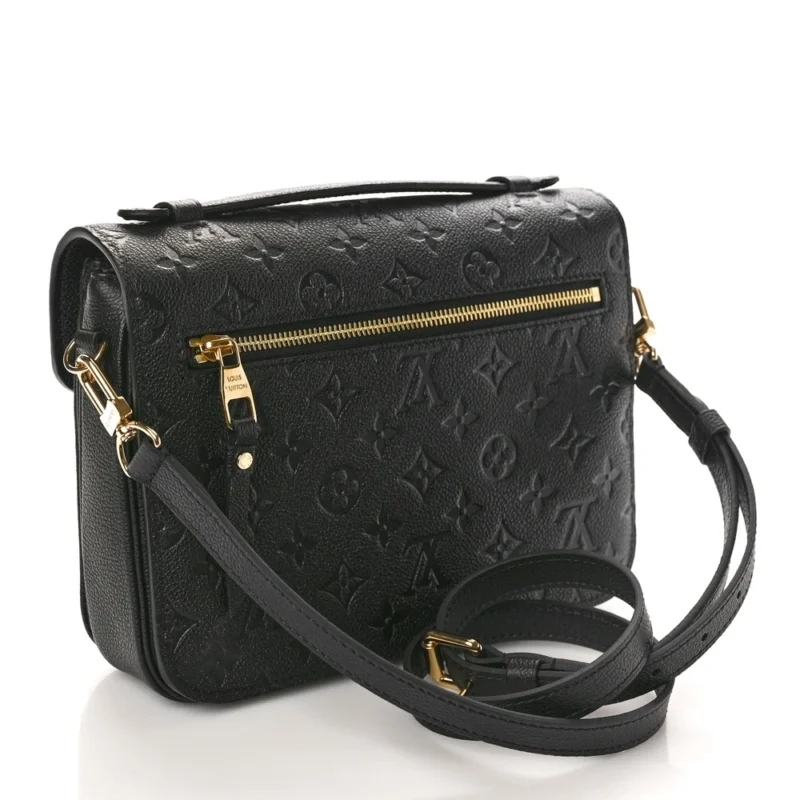 LOUIS VUITTON POCHETTE METIS PM BLACK EMPREINTE LEATHER BRASS HARDWARE - Image 3