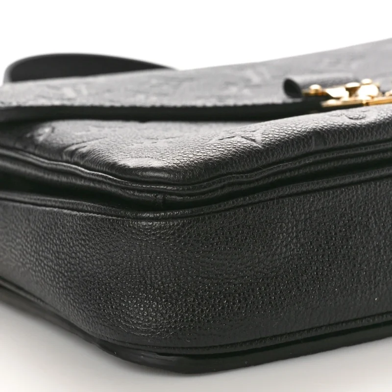LOUIS VUITTON POCHETTE METIS PM BLACK EMPREINTE LEATHER BRASS HARDWARE - Image 4