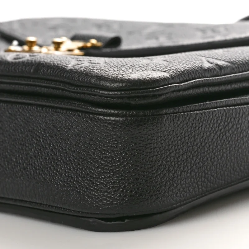 LOUIS VUITTON POCHETTE METIS PM BLACK EMPREINTE LEATHER BRASS HARDWARE - Image 5
