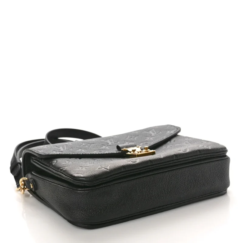 LOUIS VUITTON POCHETTE METIS PM BLACK EMPREINTE LEATHER BRASS HARDWARE - Image 6