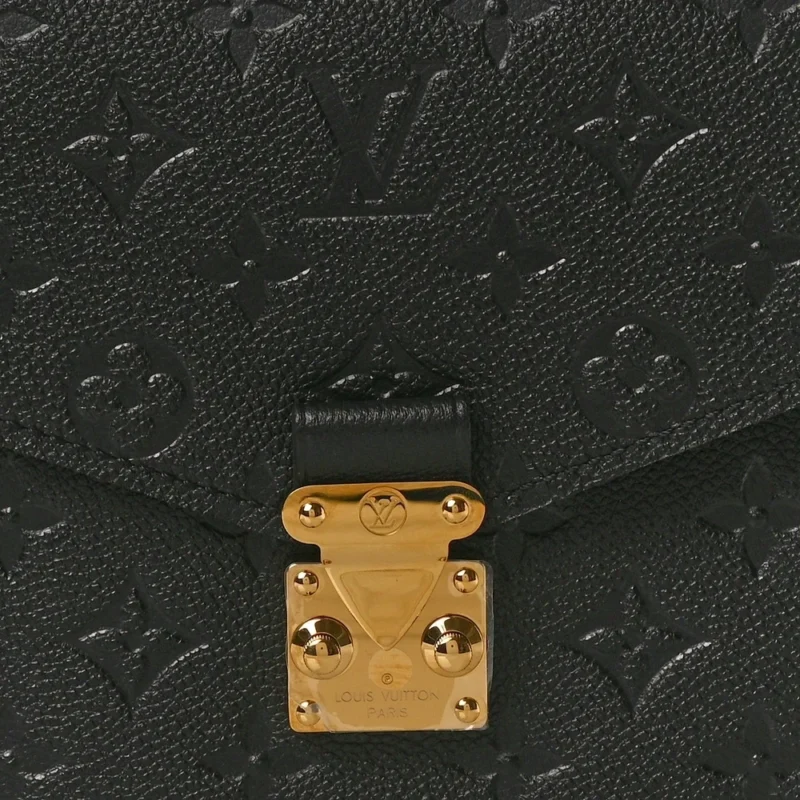 LOUIS VUITTON POCHETTE METIS PM BLACK EMPREINTE LEATHER BRASS HARDWARE - Image 8