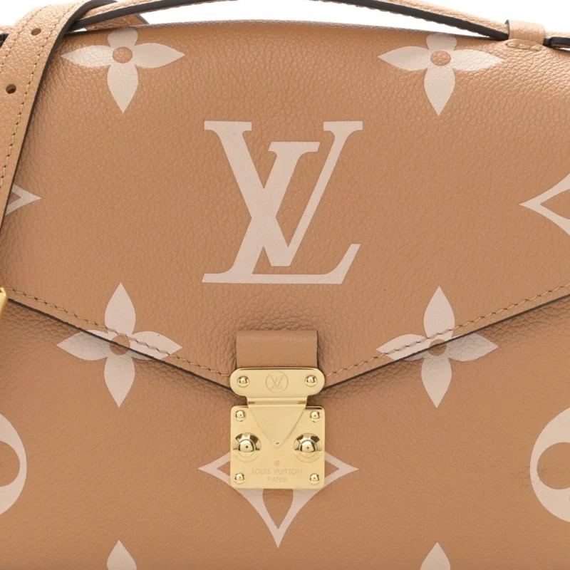 LOUIS VUITTON POCHETTE METIS PM ARIZONA BEIGE GIANT MONOGRAM EMPREINTE LEATHER GOLD HARDWARE - Image 8