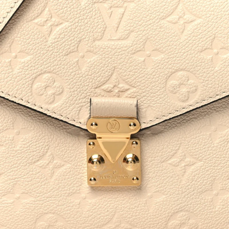 LOUIS VUITTON POCHETTE METIS PM CREME MONOGRAM EMPREINTE LEATHER BRASS HARDWARE - Image 8