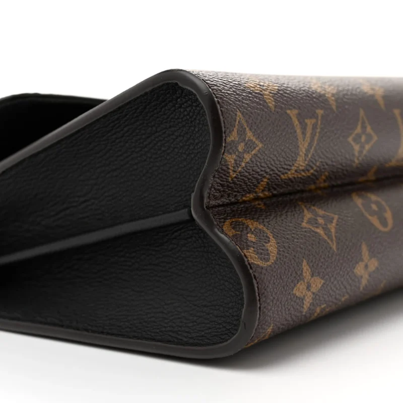 LOUIS VUITTON VICTOIRE MM BLACK MONOGRAM CANVAS BRASS HARDWARE - Image 4