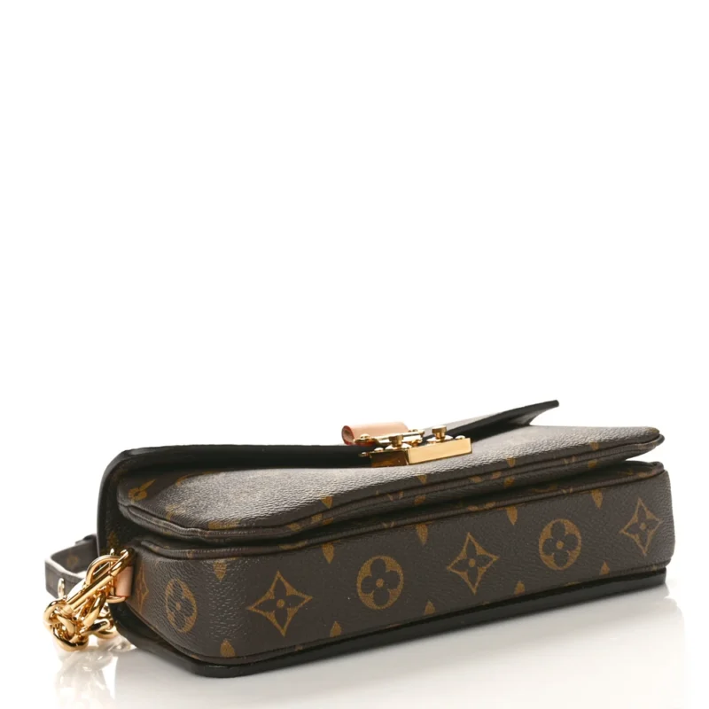 LOUIS VUITTON POCHETTE METIS EAST WEST PM MONOGRAM CANVAS GOLD HARDWARE - Image 6