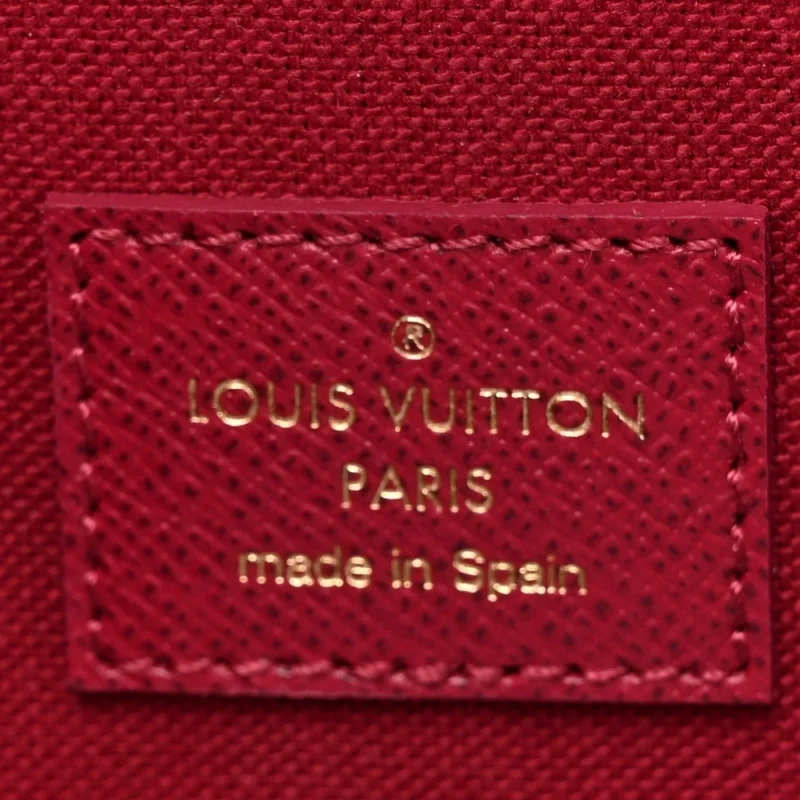 LOUIS VUITTON POCHETTE FELICIE CHAIN WALLET PM MONOGRAM CANVAS GOLD HARDWARE - Image 2