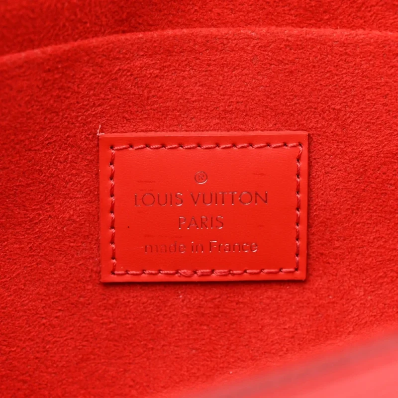 LOUIS VUITTON POCHETTE FELICIE BB COQUELICOT EPI LEATHER SILVER HARDWARE - Image 2