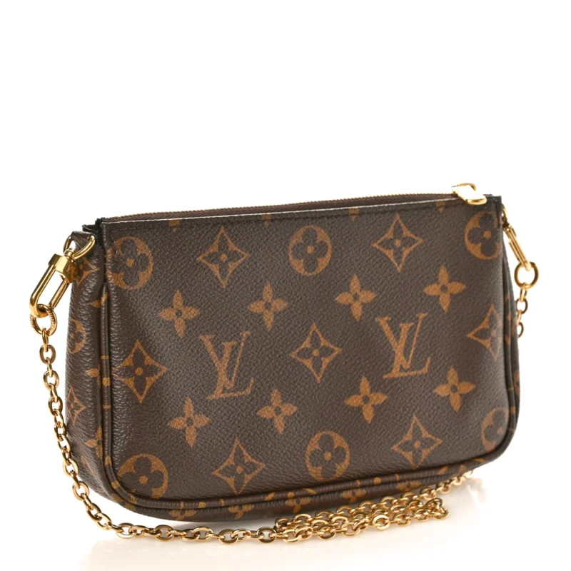 LOUIS VUITTON MULTI POCHETTE ACCESSORIES MINI POCHETTE MONOGRAM CANVAS GOLD HARDWARE - Image 3
