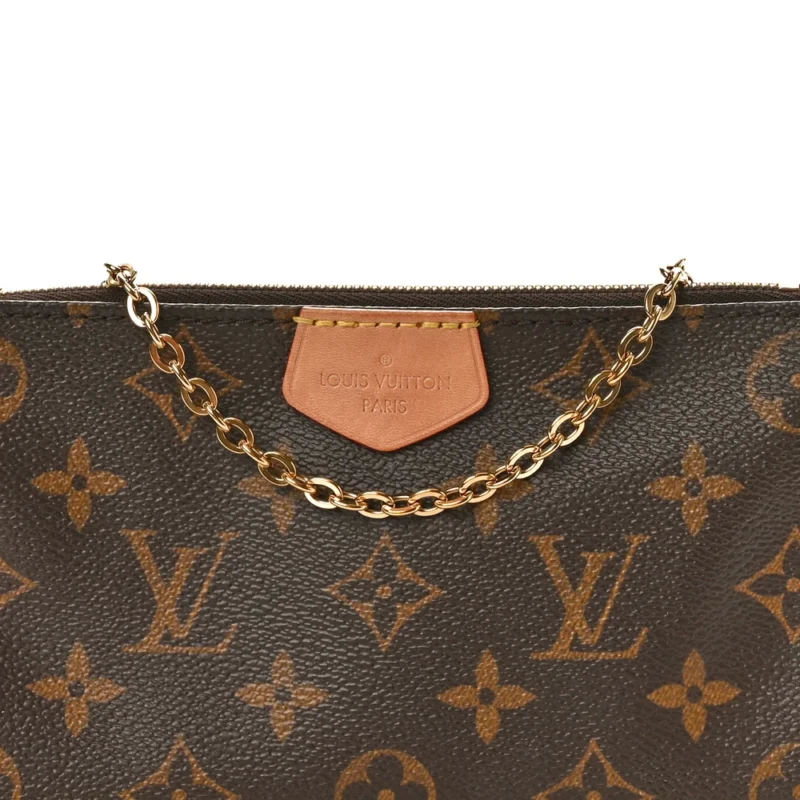 LOUIS VUITTON MULTI POCHETTE ACCESSORIES MINI POCHETTE MONOGRAM CANVAS GOLD HARDWARE - Image 6