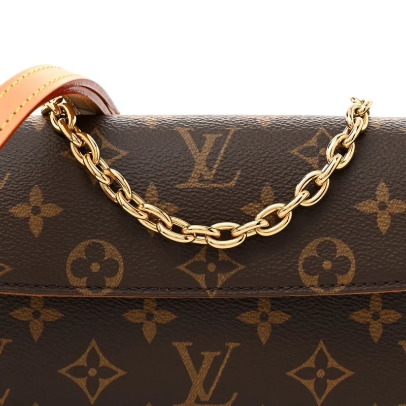 LOUIS VUITTON IVY WALLET ON CHAIN PM MONOGRAM CANVAS GOLD HARDWARE - Image 8