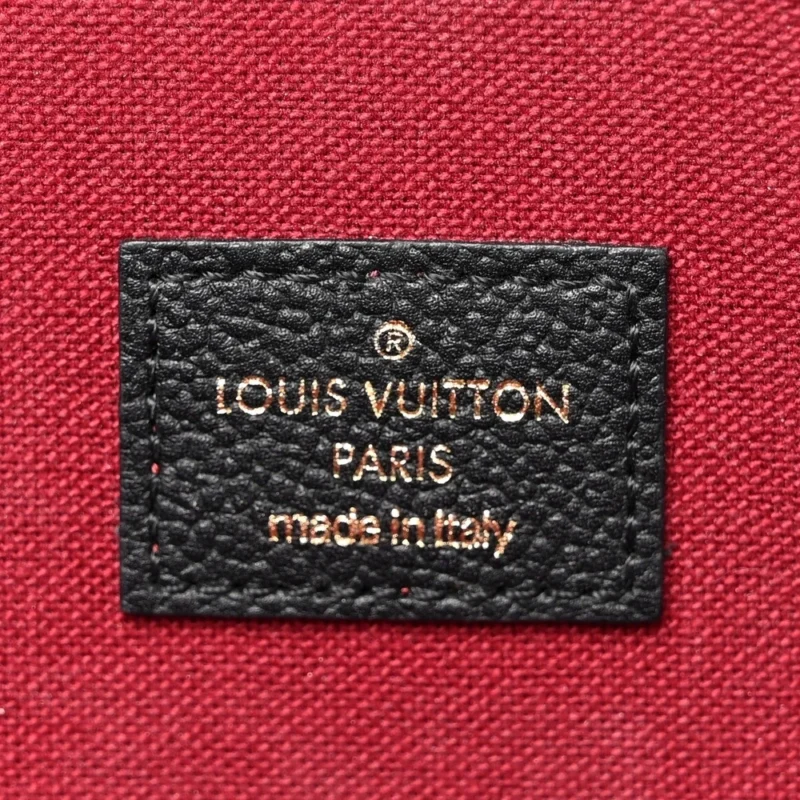 LOUIS VUITTON FELICIE POCHETTE PM BLACK/BEIGE GIANT MONOGRAM EMPREINTE LEATHER GOLD HARDWARE - Image 2
