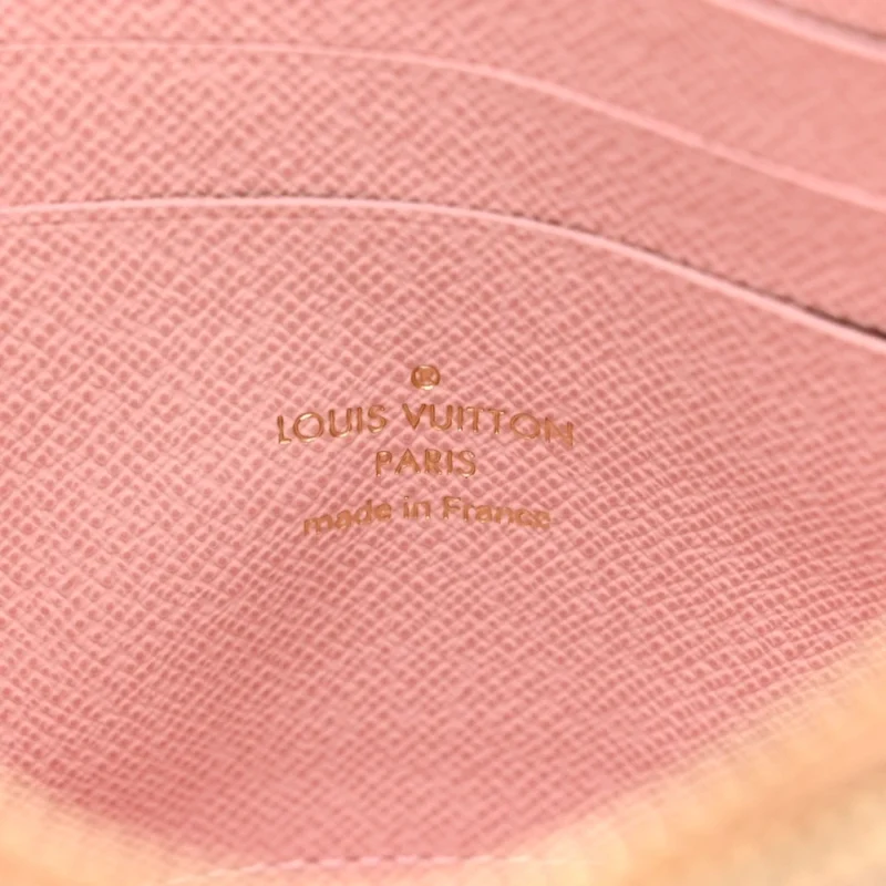 LOUIS VUITTON DOUBLE ZIP POCHETTE PM DAMIER AZUR CANVAS GOLD HARDWARE - Image 2