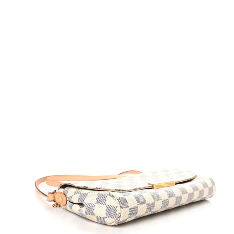 LOUIS VUITTON FAVORITE MM DAMIER AZUR CANVAS GOLD HARDWARE - Image 6