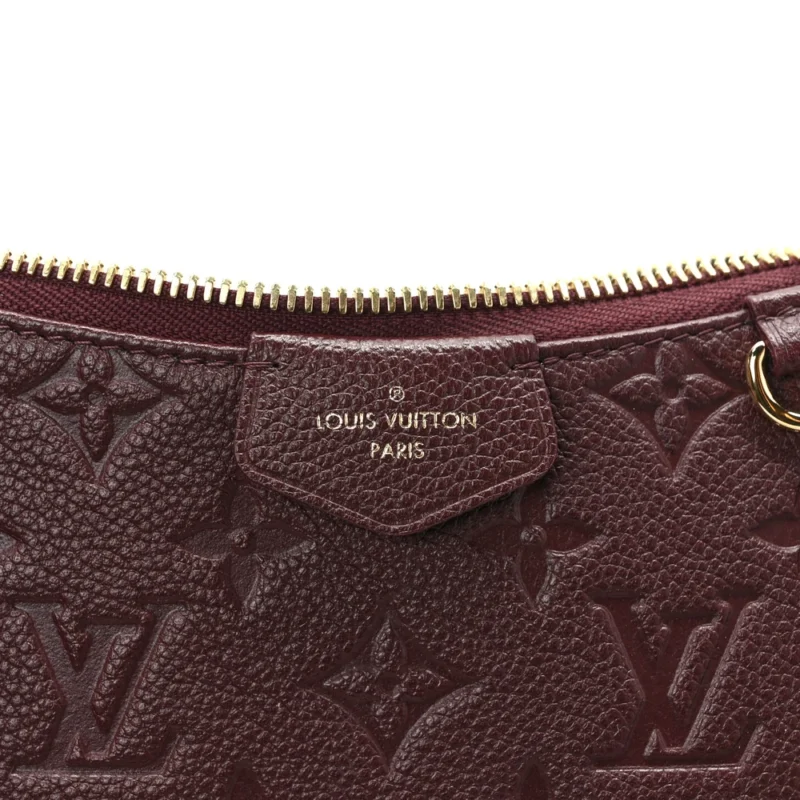 LOUIS VUITTON EASY POUCH ON STRAP PM WINE EMPREINTE LEATHER - Image 2