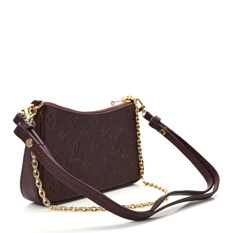 LOUIS VUITTON EASY POUCH ON STRAP PM WINE EMPREINTE LEATHER - Image 3