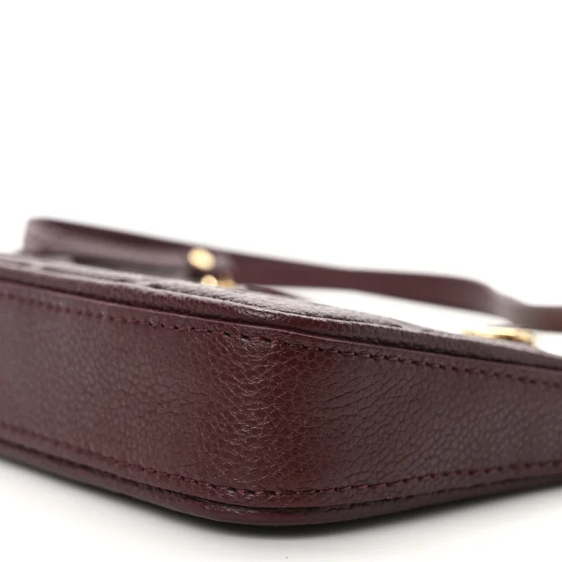 LOUIS VUITTON EASY POUCH ON STRAP PM WINE EMPREINTE LEATHER - Image 4