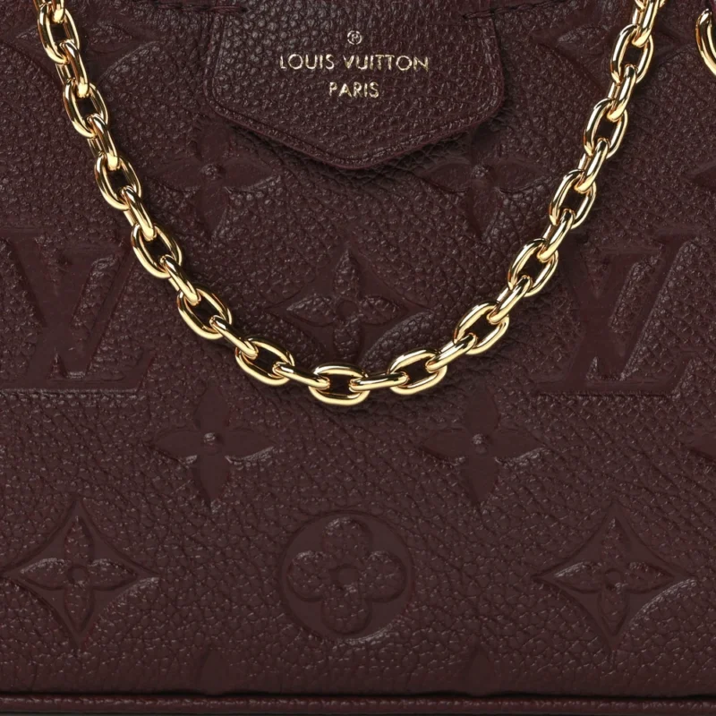 LOUIS VUITTON EASY POUCH ON STRAP PM WINE EMPREINTE LEATHER - Image 8