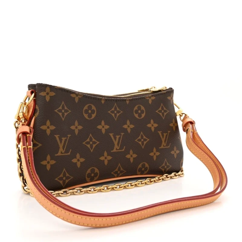 LOUIS VUITTON IVY WALLET ON CHAIN PM MONOGRAM CANVAS GOLD HARDWARE - Image 3