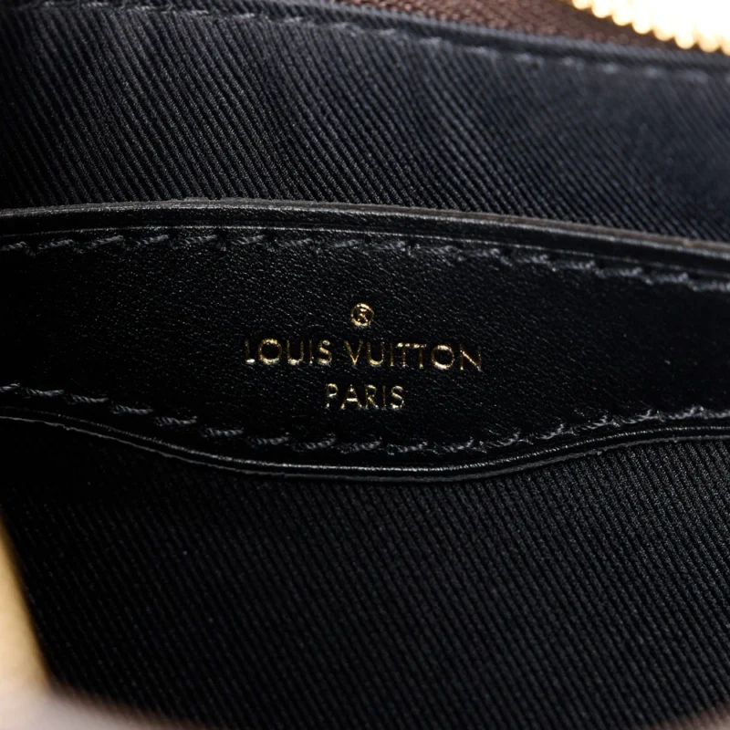 LOUIS VUITTON BOULOGNE NM PM BLACK MONOGRAM CANVAS GOLD HARDWARE - Image 2