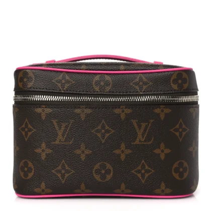 LOUIS VUITTON NICE BB FUCHSIA MONOGRAM MACASSAR CANVAS