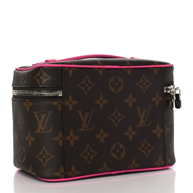 LOUIS VUITTON NICE BB FUCHSIA MONOGRAM MACASSAR CANVAS - Image 3
