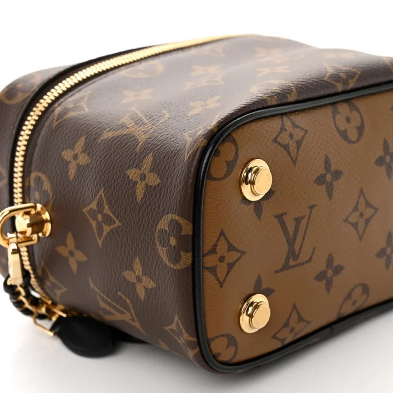 LOUIS VUITTON VANITY PM REVERSE MONOGRAM CANVAS GOLD HARDWARE - Image 5