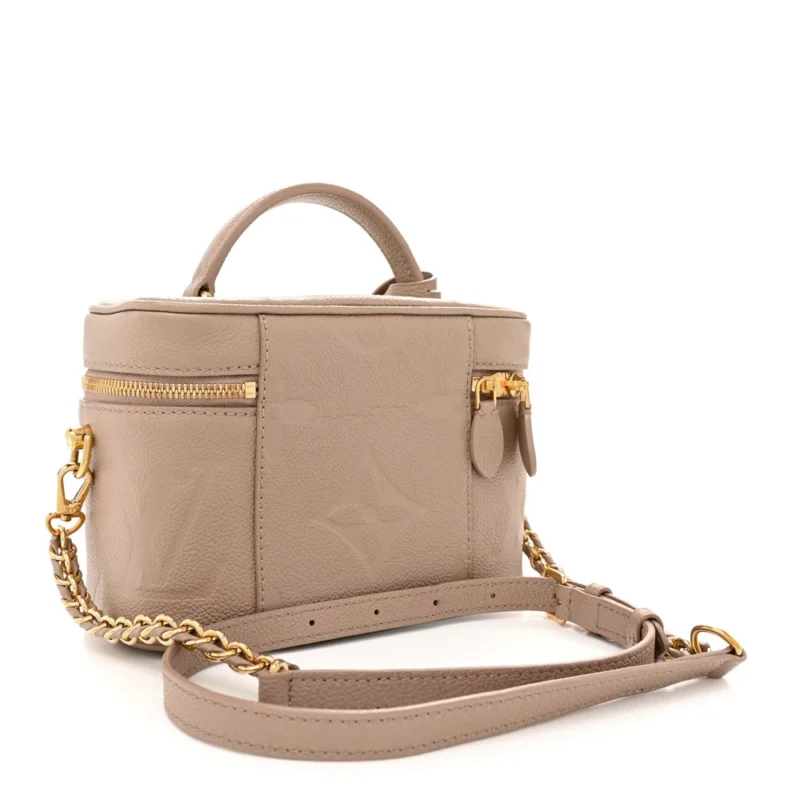 LOUIS VUITTON VANITY PM TOURTERELLE GIANT MONOGRAM EMPREINTE LEATHER GOLD HARDWARE - Image 3